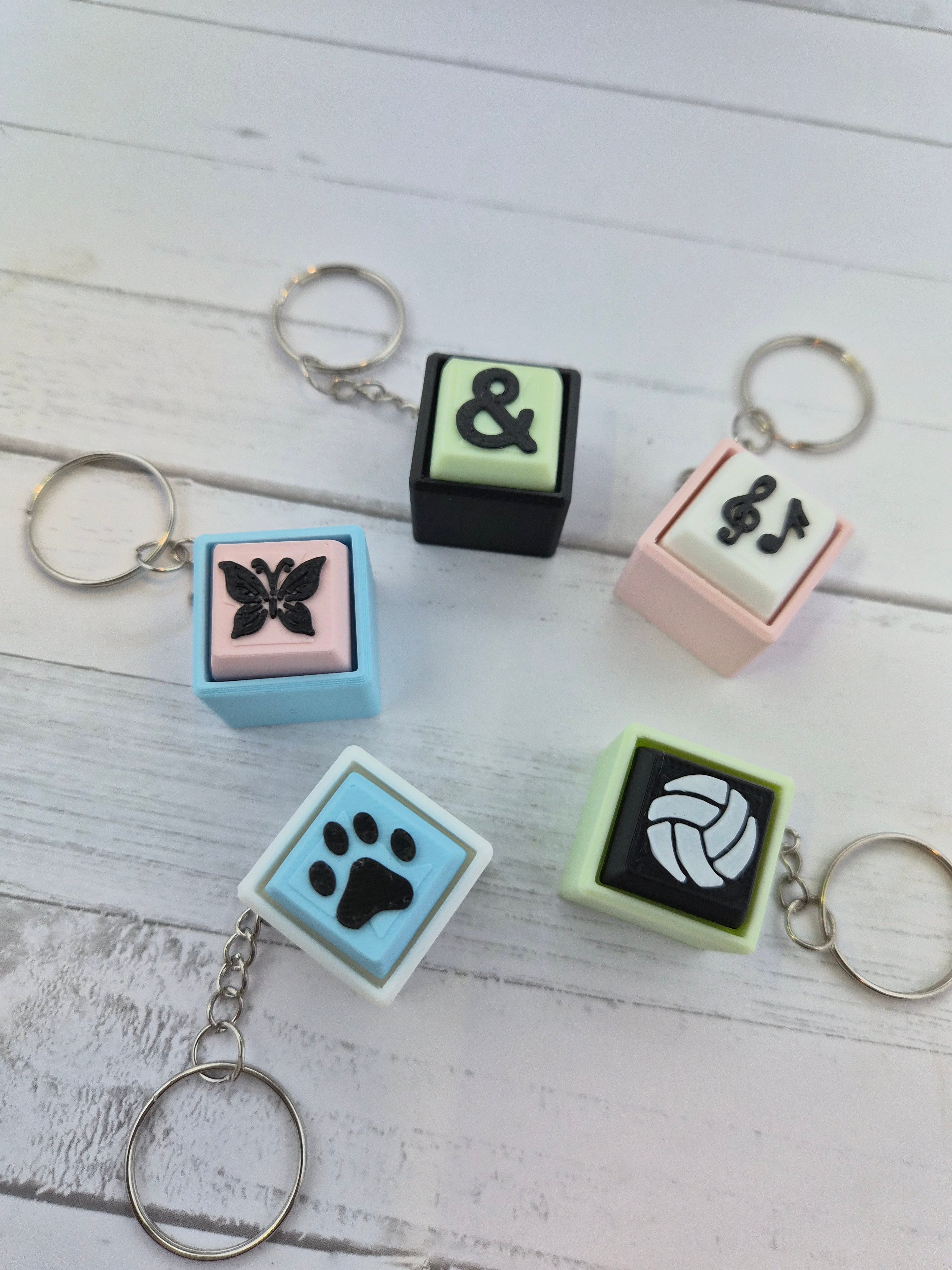 Keycap Clicky Keychains