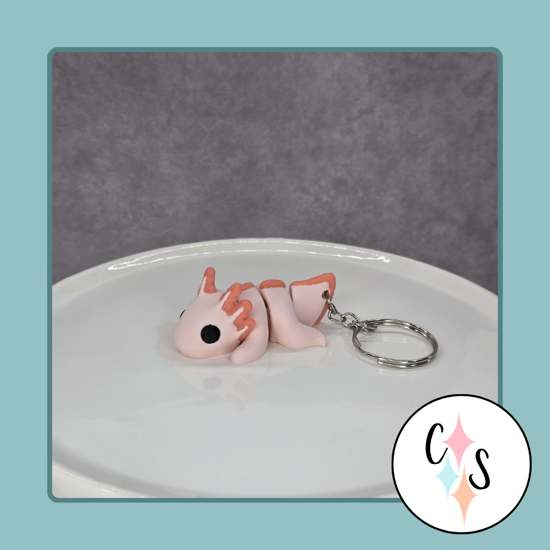 Axolotl Keychain