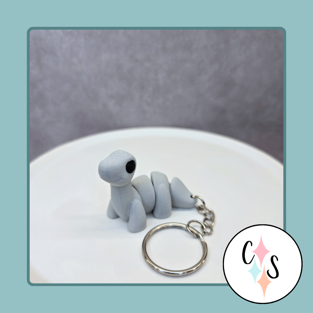 Brontosaurus Keychain