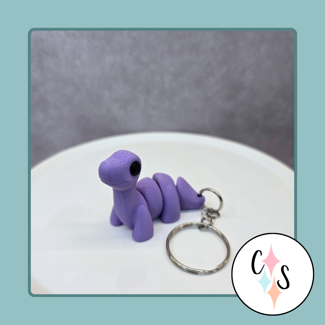 Brontosaurus Keychain