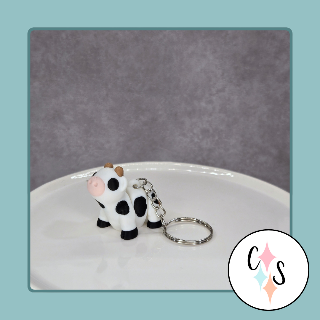 Cow Keychain