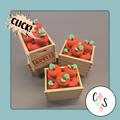 Apple Crate Clicky Keychain
