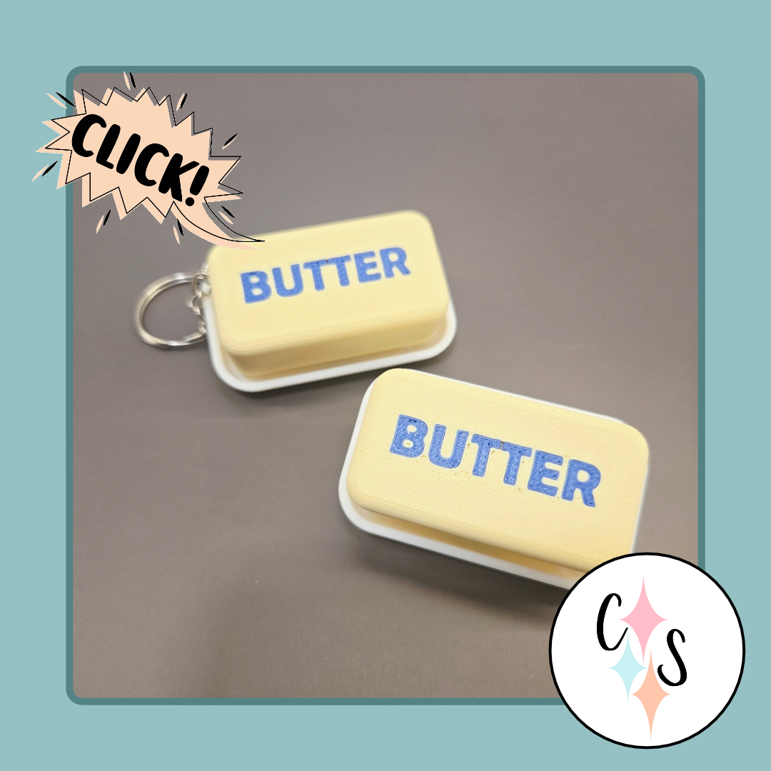 Butter Clicky Keychain