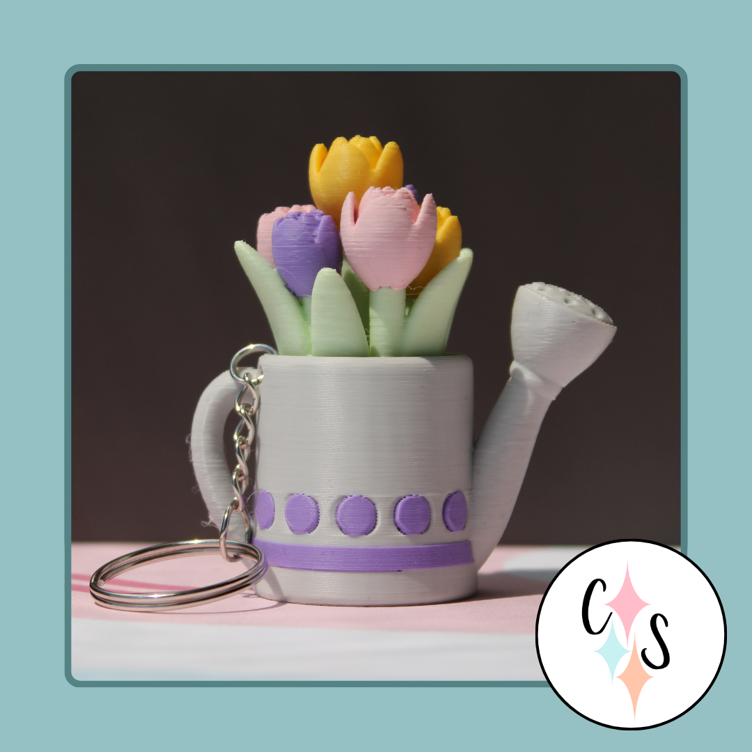 Watering Can Clicky Keychian