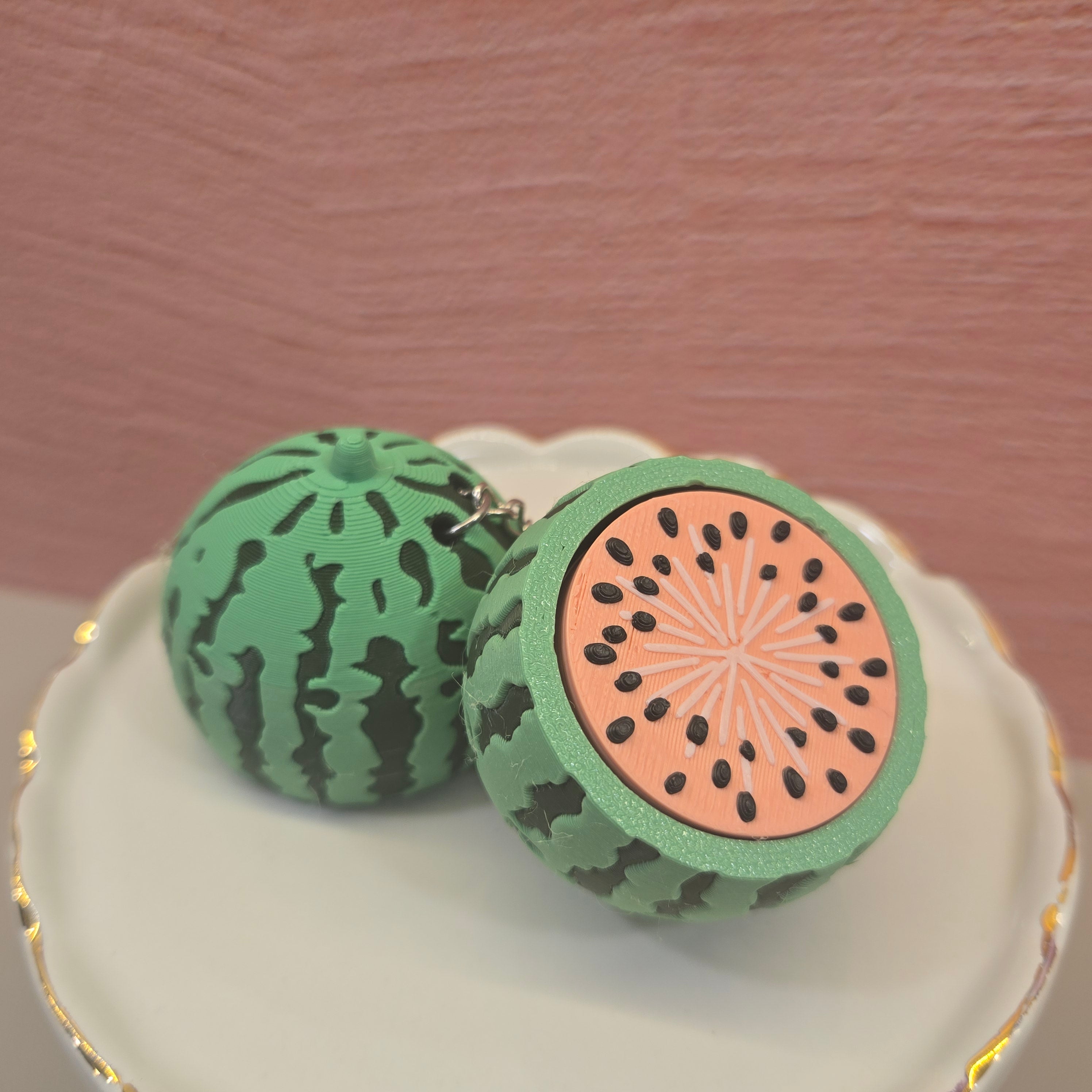 Watermelon Clicky Keychain