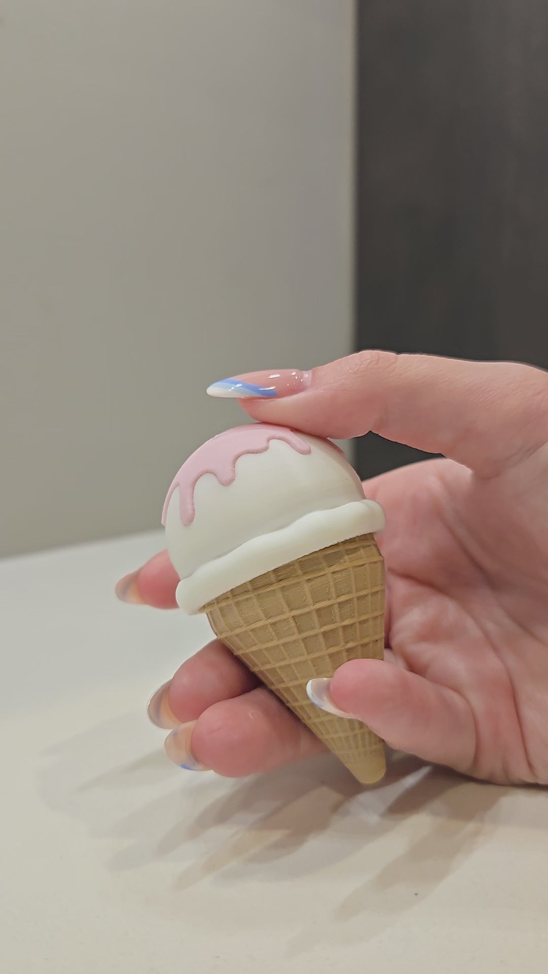 Ice Cream Clicky Keychain